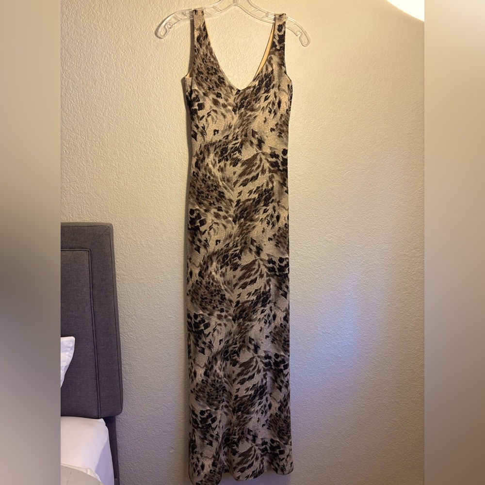 Cache Animal Print Maxi Dress